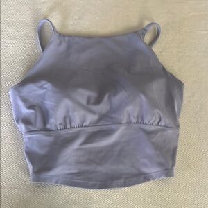 Lilac or Lavender Purple Athletic Crop Top